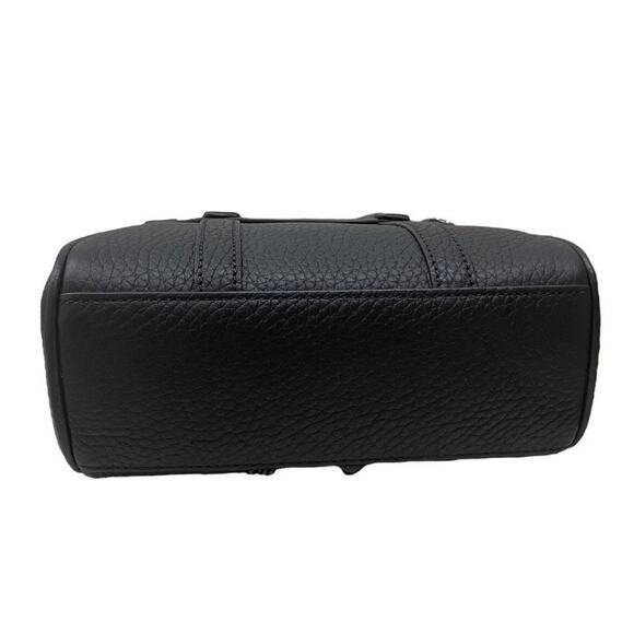 Mulberry Bayswater Mini Bag Top Handle Crossbody Heavy Grain Black Leather - Picture 8 of 11